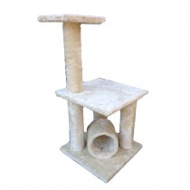 Brand New Plush Cat Scratching Tree Pole  Post 86cm ALCT-024 cream