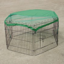 24" x 6 Panels Pet Playpen Fold Exercise Cage Fence Enclosure 