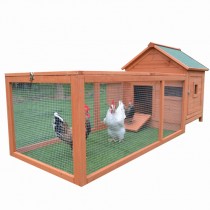 1.8M Classic Wooden Chicken House egg cage with Big Run T055