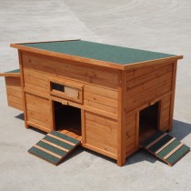 X-LARGE classic Chicken Coop Hen house Chook Hutch Cage with egg cage P009 House