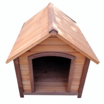 Large Size 111*84*86 cm Classic Log Cabin Timber Dog Kennel House P014