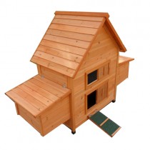 Large Classical Chicken Coop house Chook Hutch with double Egg Cages P022