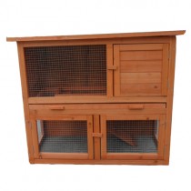 With tray 94*45*79cm Two Storey Rabbit Ferret Guinea Pig Cage Run Hutch P002T