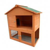 Large 100*53*105 Two Storey Rabbit,Ferret,Guinea Pig Cage Run Hutch with Open Roof P027