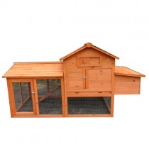 X-LARGE183*85*100CM Chicken Rabbit Guinea Pig Ferret Coop House Hutch with Egg cage P046