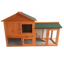 New 140cm  Rabbit Guinea Pig Hutch Wood Cage Chicken Ferret Coop P051