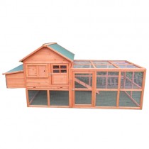 X-Large Chicken Coop Hen house Chook Hutch Cage With Big Run P062