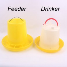 BIRD CAGE CHICKEN CHOOK HOUSE 6kg Food FEEDER and 5kg WATER Liter