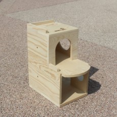 Small Wooden Hamster Pet House for Rat Mice Rodent Mouse