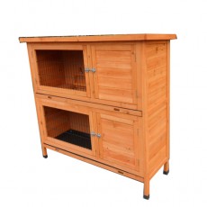 XLarge 120*450*115cm Double Story Rabbit House Chook Hutch Cage P045