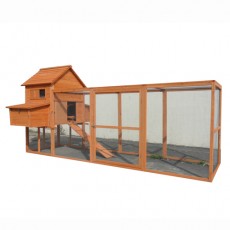 X-Large 3M Chicken Coop Hen house Chook Hutch Cage With Big Run P052