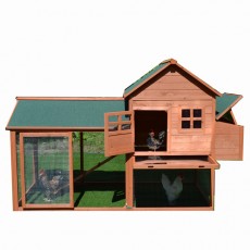 2.2M Long X-Large Chicken Coop Rabbit Guinea Pig Hutch Ferret House P054