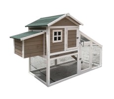 XLarge Pitch Roof 190cm Chicken Coop Hen house Chook Hutch With Run Cage P058