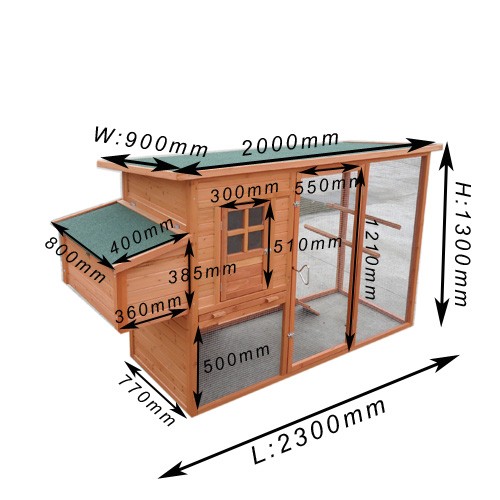 Tinnapet Chicken Coop Hen house Chook Hutch Run Cage ...